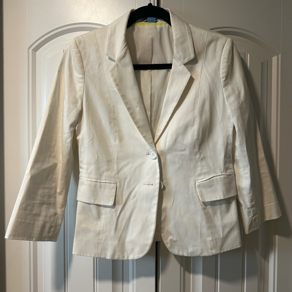 Women's White Express Blazer